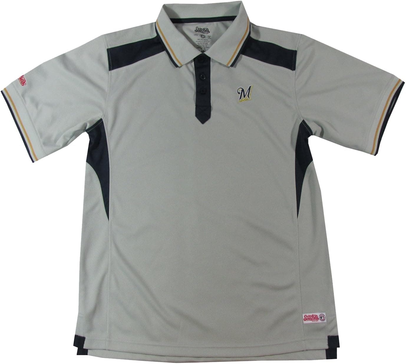 Stitches MLB Men's Fine Gauge Mesh Polo