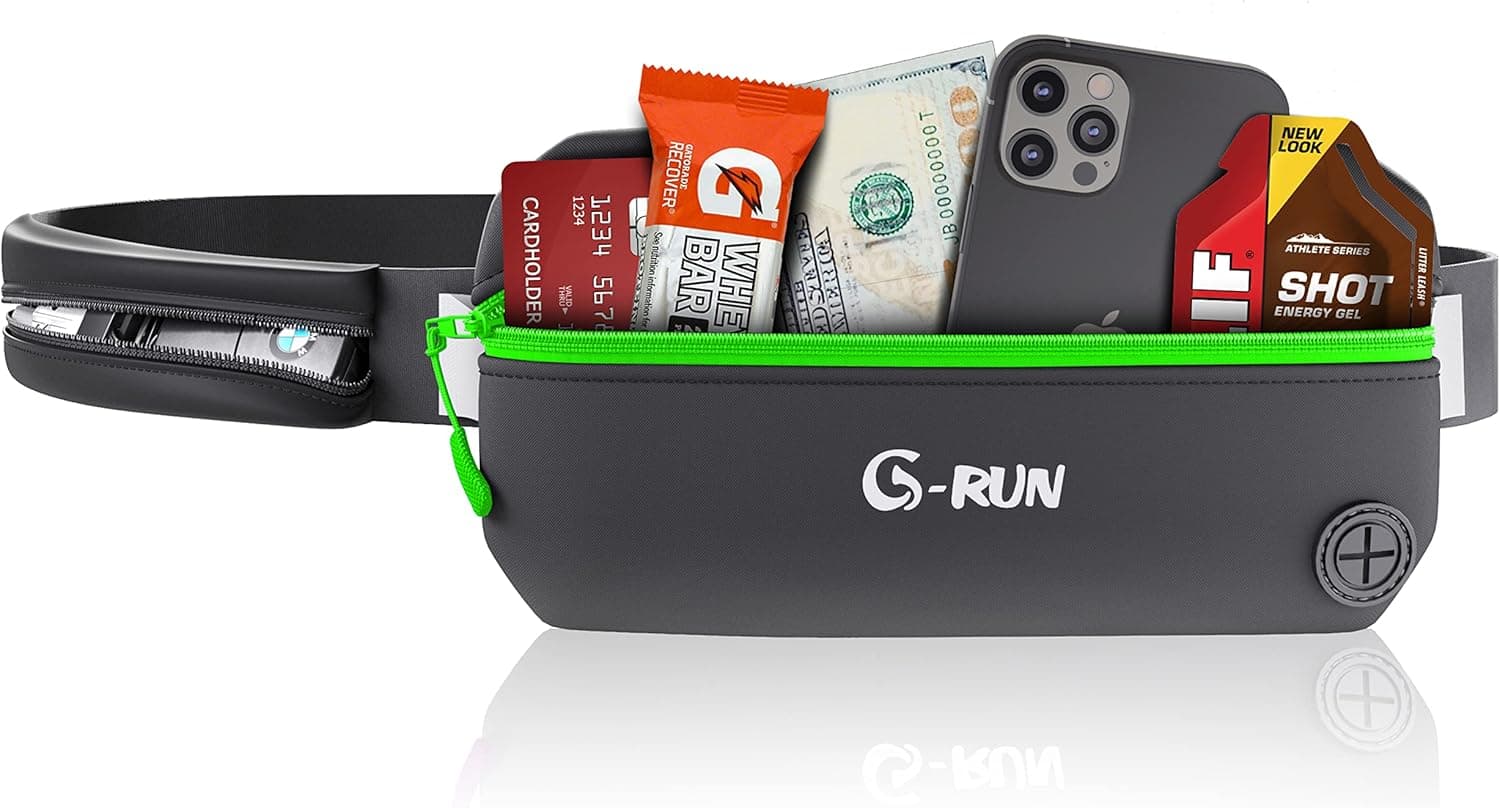 Women’s Running Belt – Mens Waist Pack Jogging Hiking Cycling Runners Phone Pouch Fits IPhone 13, Max, iPhone 12 Pro, 11, XS, XR, X, 8 Plus, 7, 6