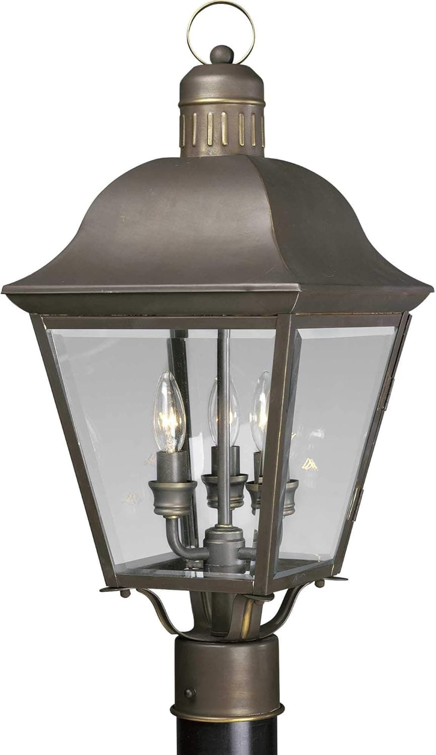 Progress Lighting P5487-20 Andover Outdoor, 9-1/2-Inch Diameter x 20-1/2-Inch Height, Antique Bronze