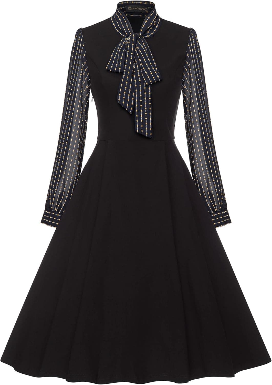 GownTown Women's 1950s Vintage Dresses Fit & Flare Dresses with Pocket