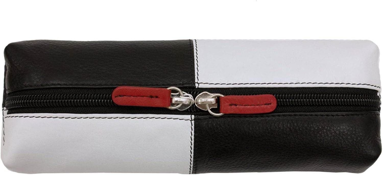 Leather Oblong Cosmetic Make-up Case
