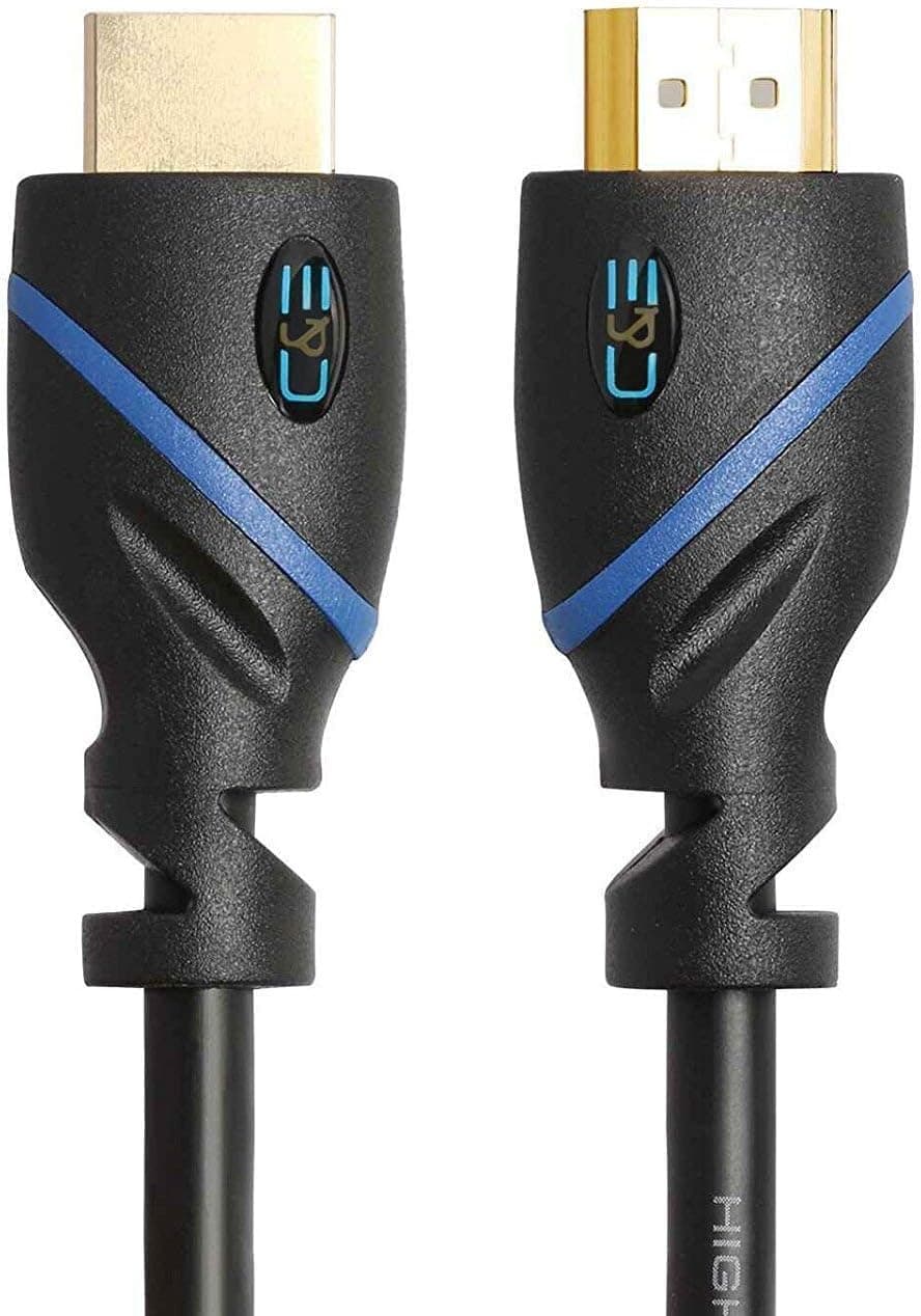 C&E High Speed HDMI Cable with Ethernet Black, (6 Feet/1.8 Meters), Supports 4K, 3D and Audio Return