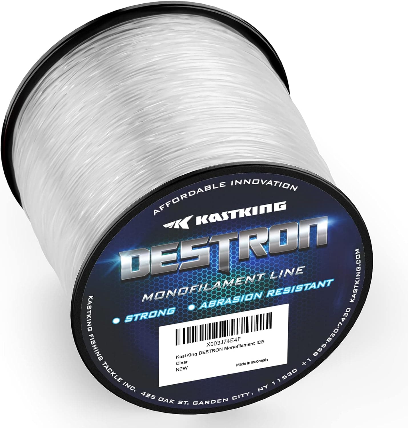 KastKing Destron Monofilament Fishing Line, ¼ LB Filler spools, High Abrasion Resistance, Lower Light Refraction, Lower Memory Extruded Nylon Monofilament Line, for Fresh and Salt Water