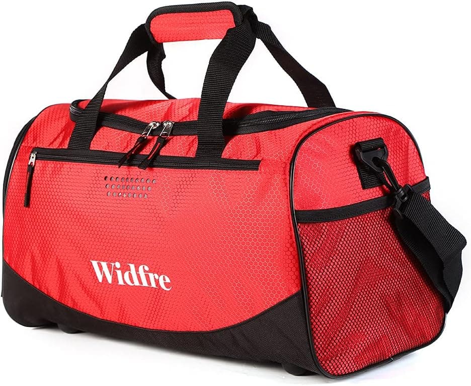 Widfre Sports Gym Bags Duffle Bag for Travel, Daily Use, TPU Waterproof Pocket, Shoes Compartment, Women and Men