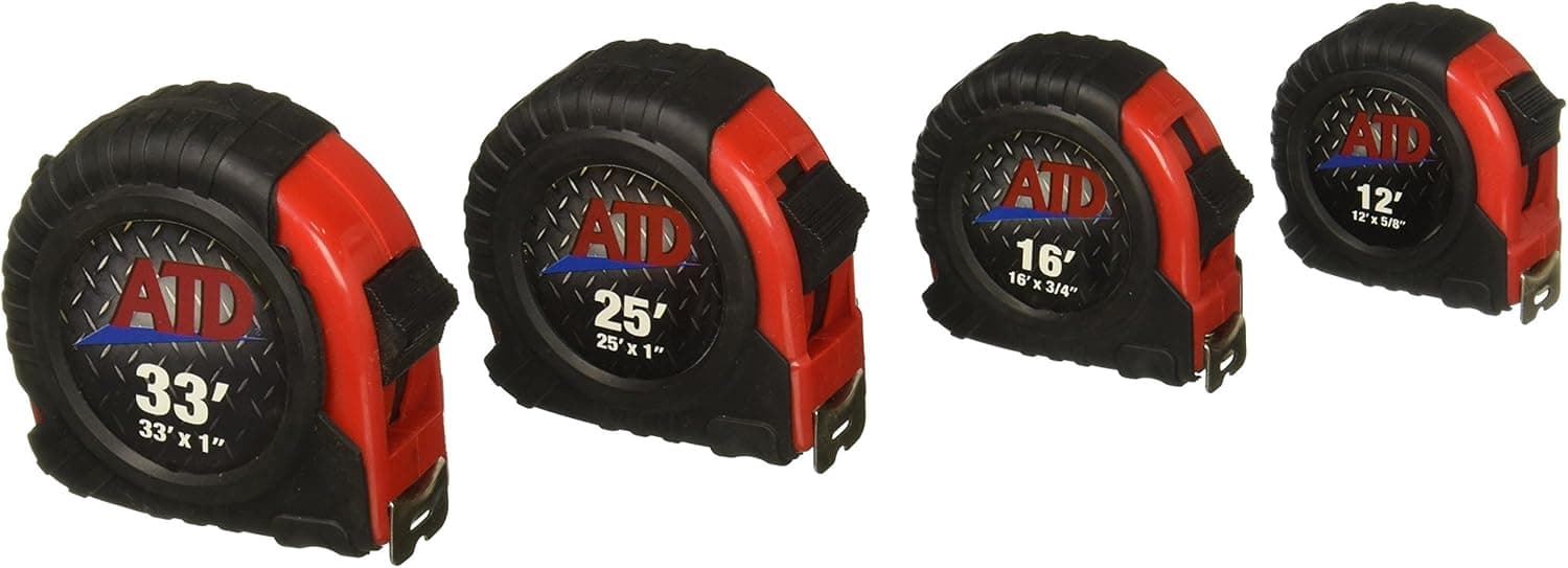 ATD Tools (330 4-Piece Measure Tape Set