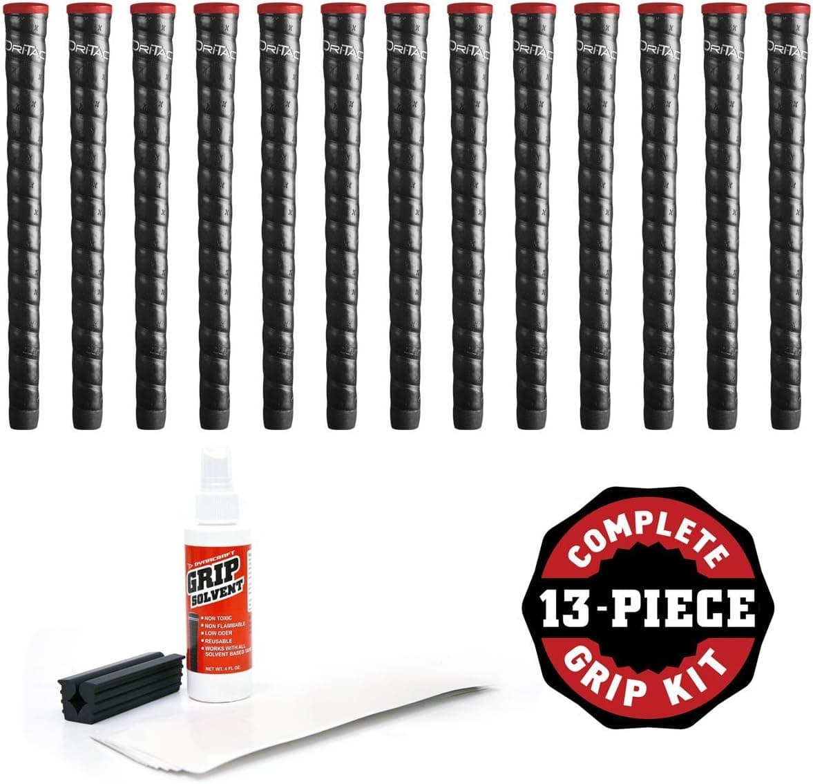 Winn Dri-Tac Wrap Standard Grip Kit (13-Piece), Black