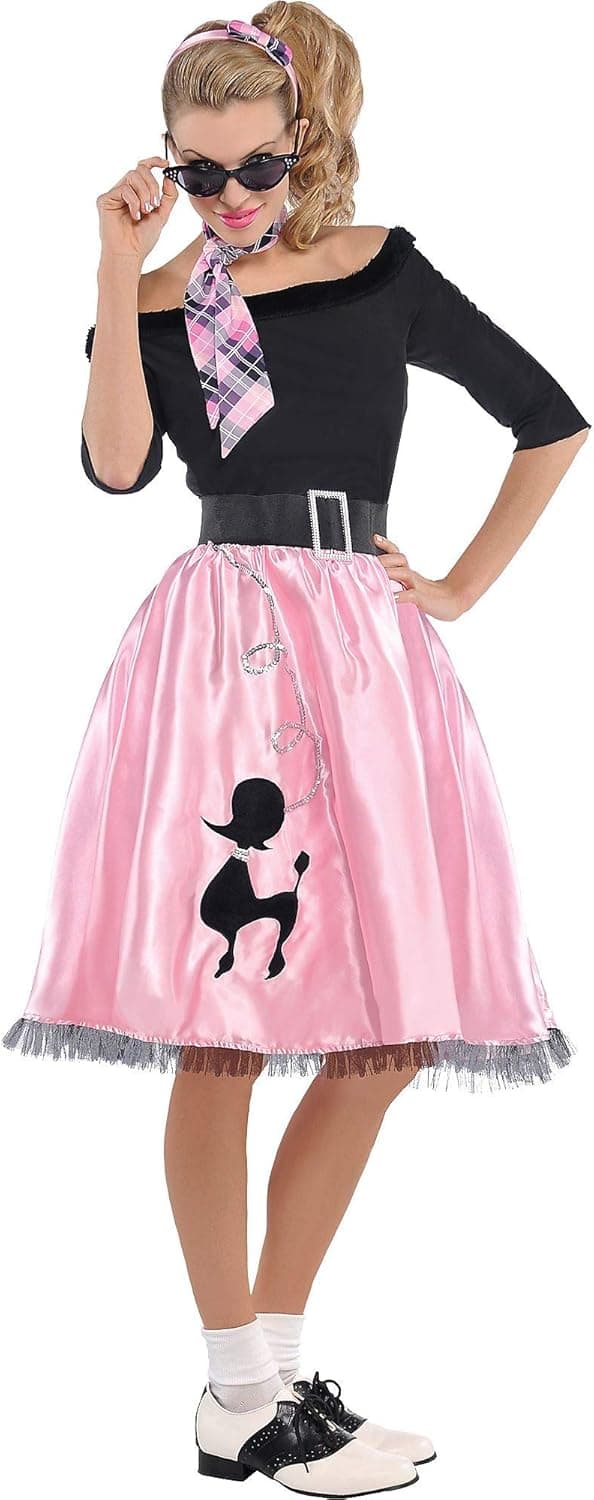 amscan Sock Hop Sweetie Girls Costume | Medium - 6-8 | 1 Pc
