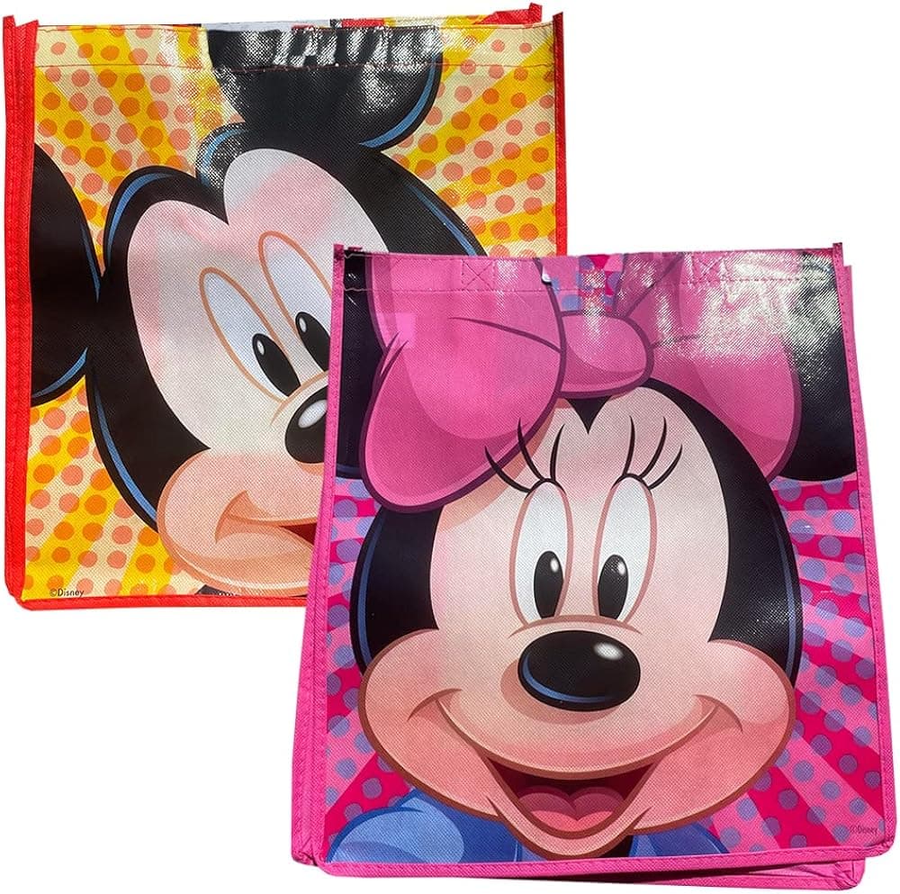 Disney Mickey and Minnie Mouse Reusable Tote Set