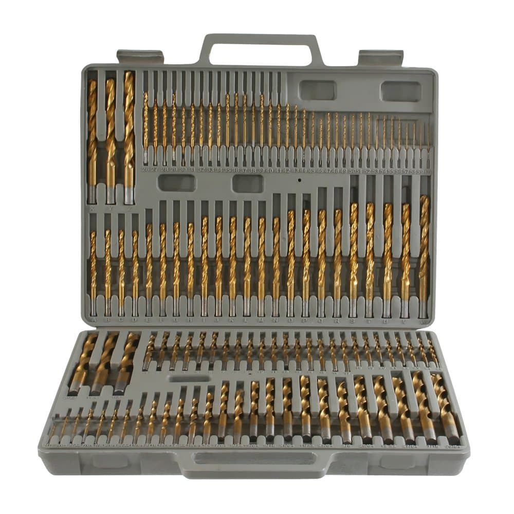 Pro-Series Multipurpose Garage Home Improvement Tool 115 Piece Titanium Drill Bit Set