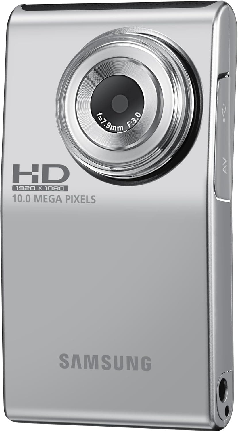 Samsung HMX-U10 Ultra-Compact Full-HD Camcorder with 10 MP Still (Silver) (Discontinued by Manufacturer)