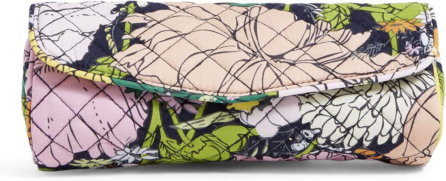 Vera Bradley Women's Cotton on a Roll Makeup Brush & Pencil Case Cosmetic