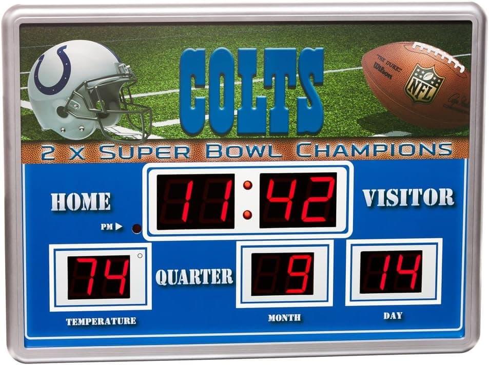 Team Sports America NFL Scoreboard Clock
