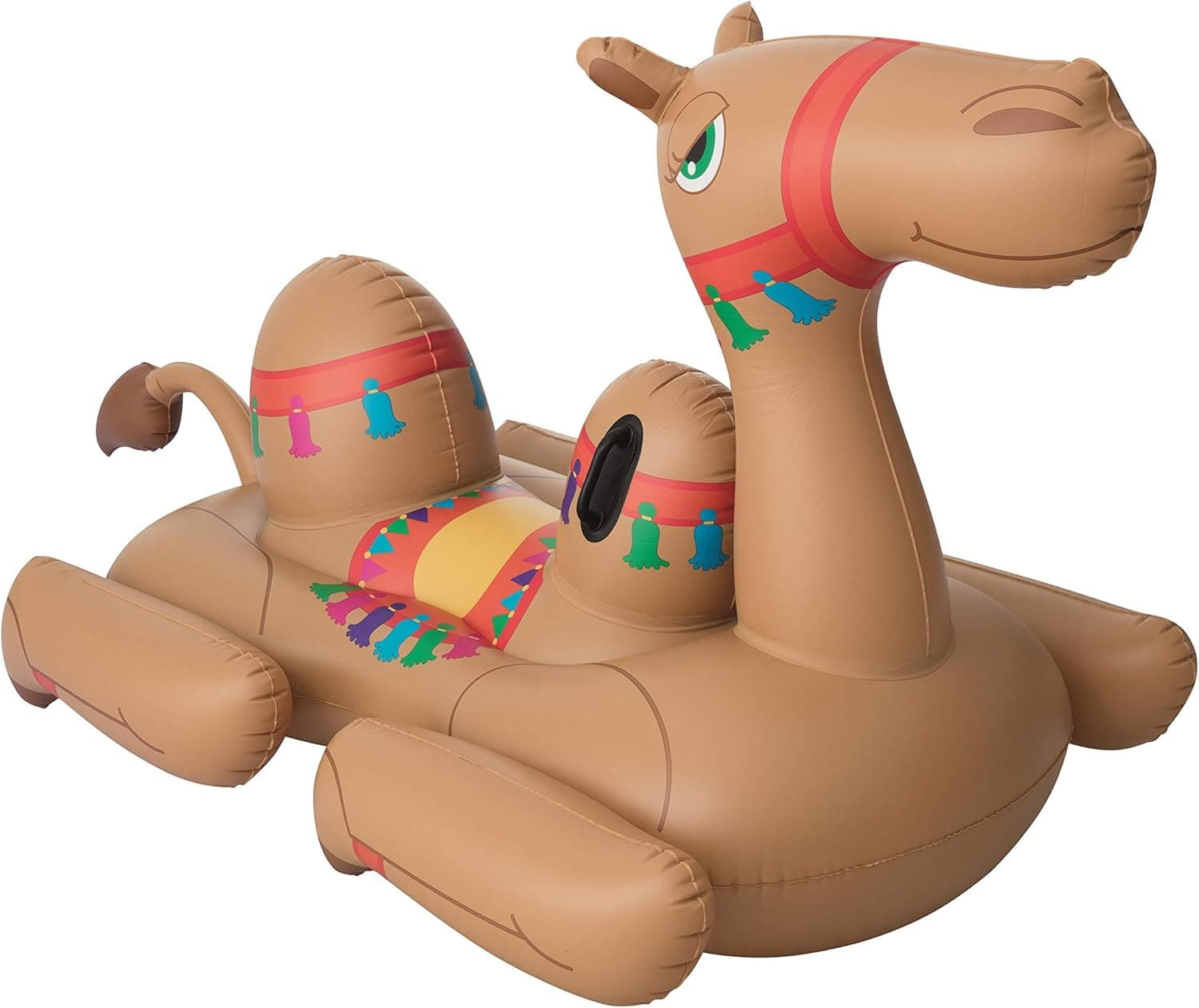 Bestway Camel Pool Float H2OGO! Camel Pool Lake Inflatable Summer Party Ride-On Float with Heavy-Duty Handles, Brown