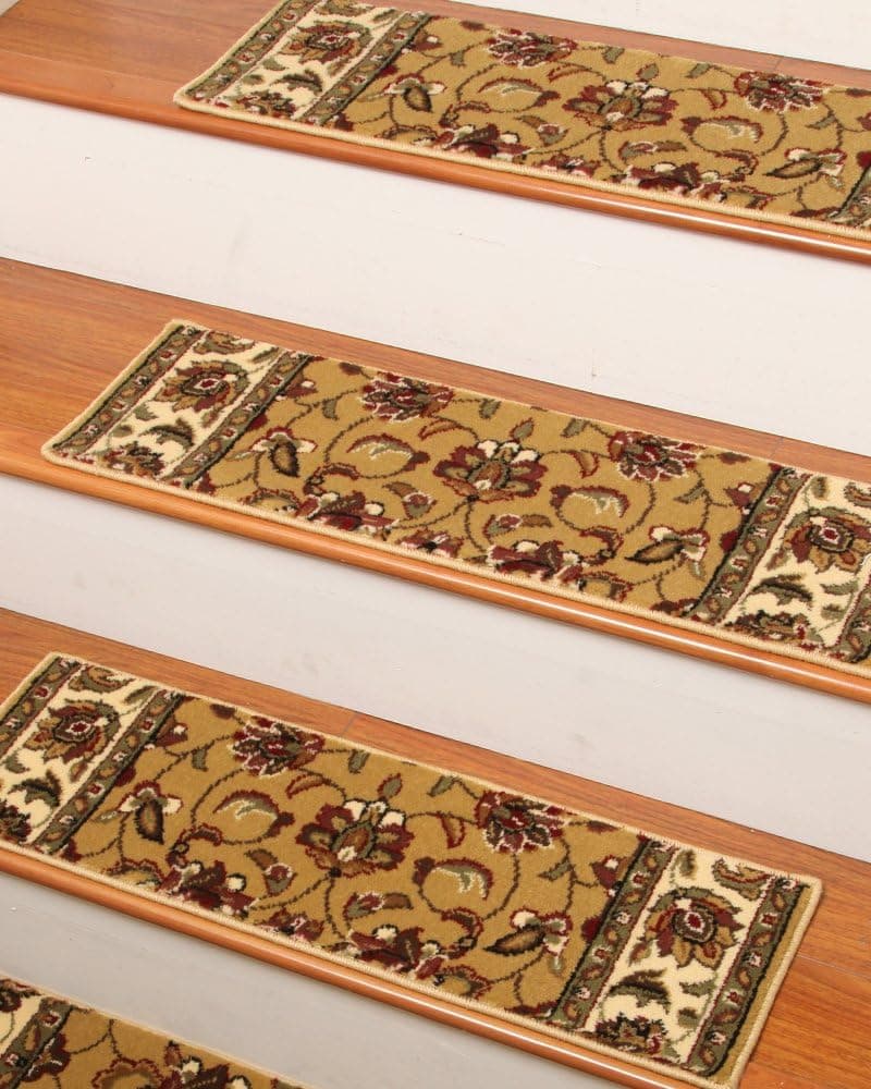 NaturalAreaRugs Serenity Carpet Stair Treads, Soft & Durable, 9" x 29" (Set of 13)