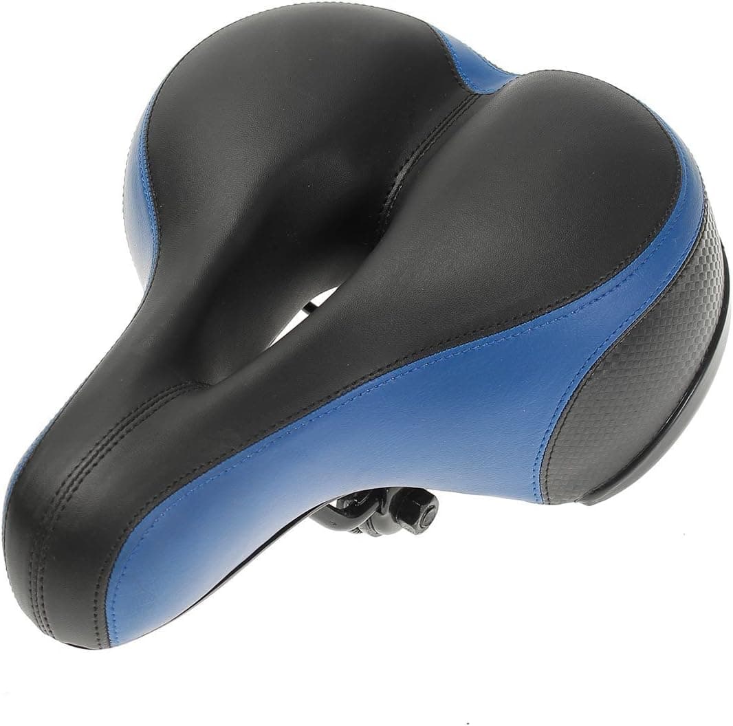 DGYAO Comfortable Gel Bicycle Bike Saddle Shockproof with Safety Reflective Tape Comfort Soft Foam Cycling Seat Bike Suspension Cruiser Saddle
