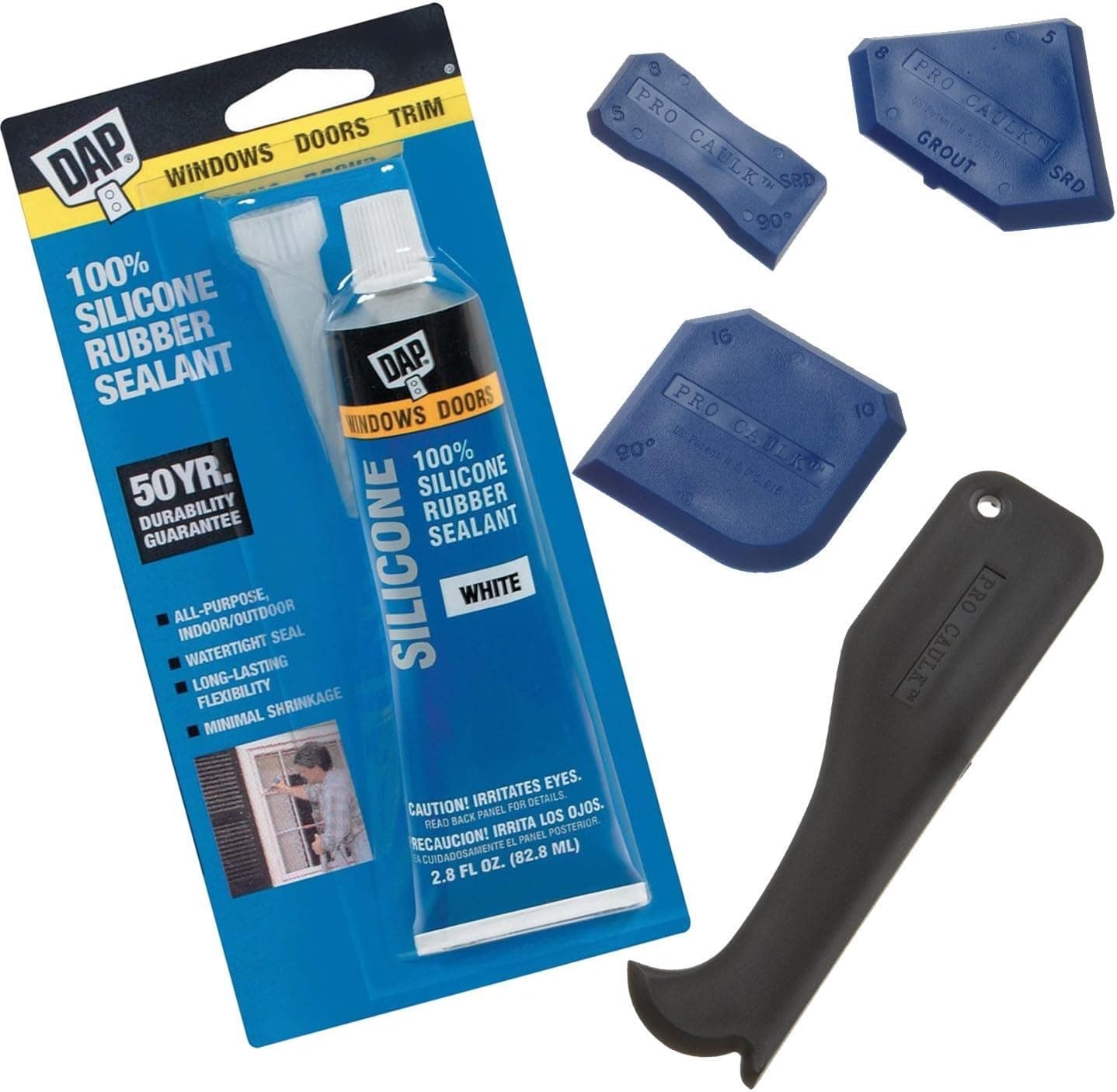 Silicone Rubber Sealant Pro Caulk Kit