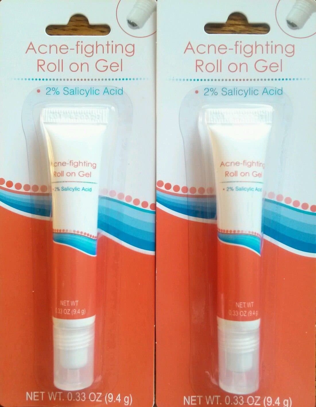 Acne-Fighting Roll-On Gel 2% Salicylic Acid (LOT OF 2)