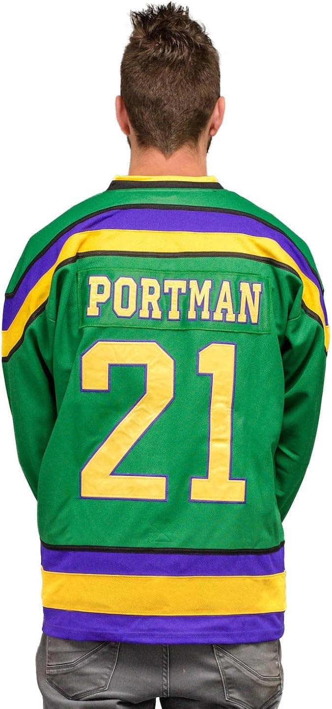 Adult Mighty Ducks Hockey Green Jersey