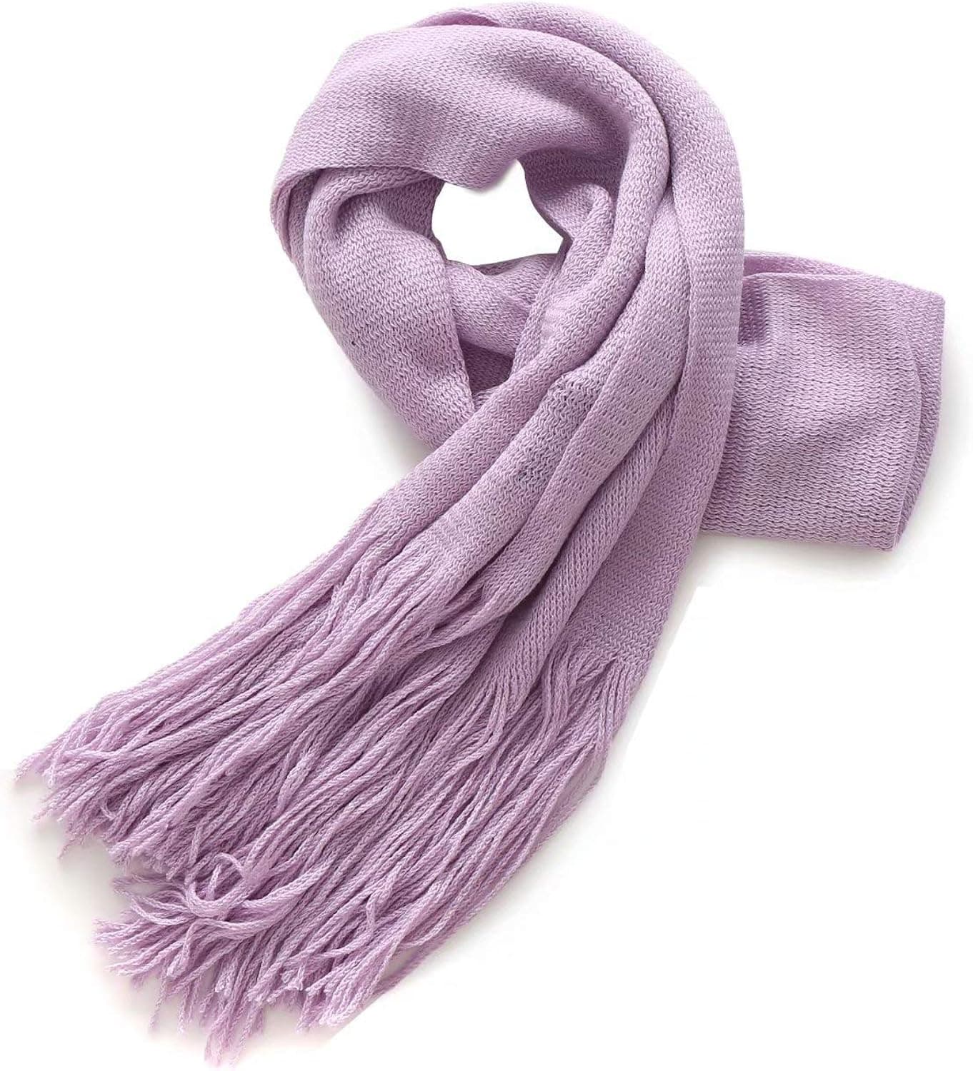 Fancy Stitch Women's Winter Light Weight Solid Color Wool Scarf