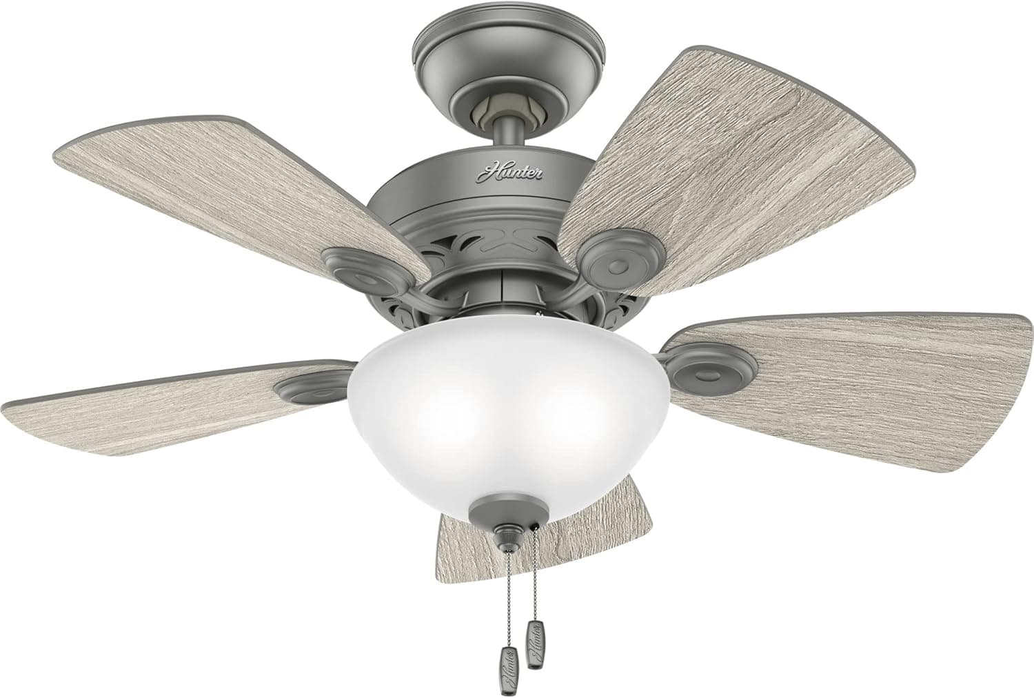 Hunter Fan Company 51471 Watson Ceiling Fan, 34, Matte Silver