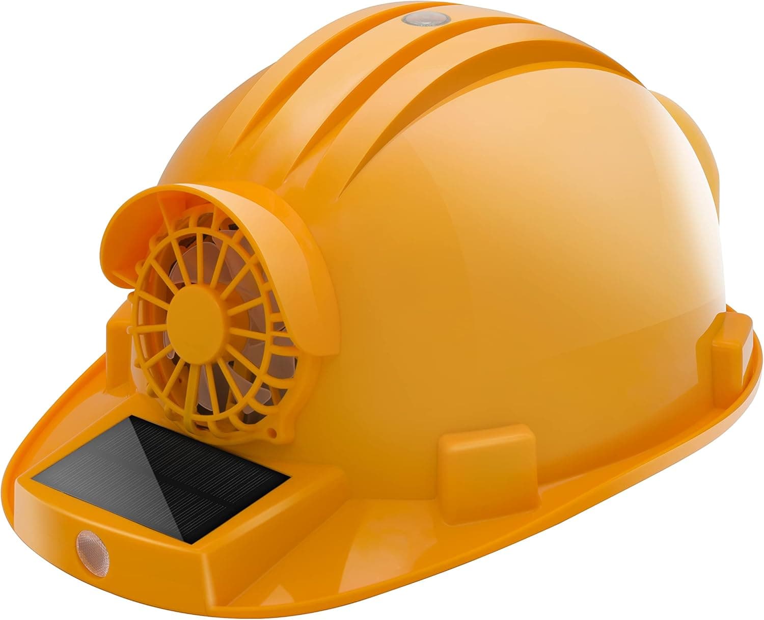 [SZEPINSEC] 2021 Newly Developed Safety Helmet with Solar Fan and Lighting lamp-USB Output 2000mAh Built-in Battery, Mobile Phone Charging Function, Used for Construction, Adult use
