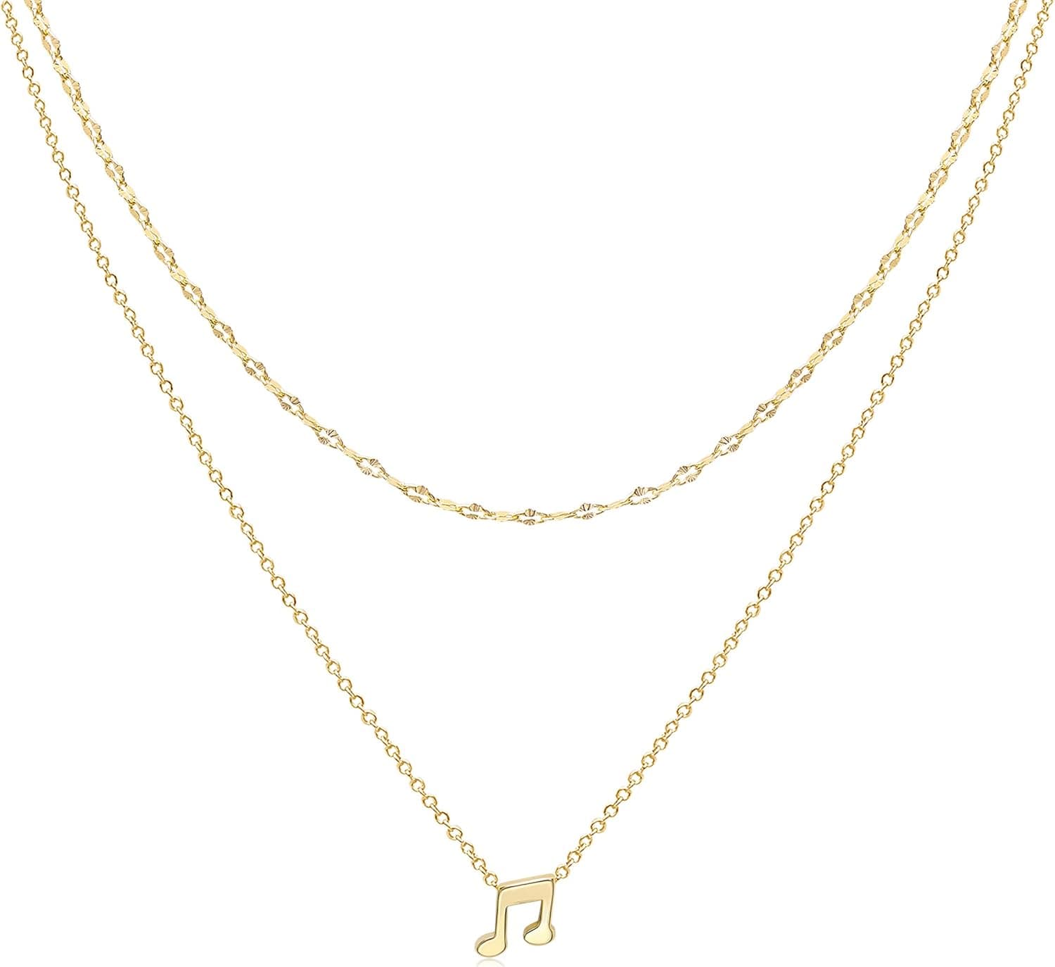 Cryshimmer Layered Choker Necklaces for Women 14K Gold Plated Handmade Dainty Tiny Star Heart Butterfly Cross Bar Pendant Adjustable Layering Gold Necklaces Minimalist Jewelry Gift