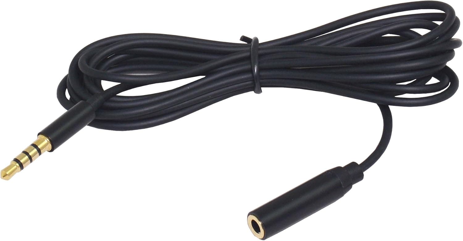 3.5mm Audio Extension Cable, 2Packs TRRS Male to TRRS Female Stereo Microphone Extender Converter Adapter 6Ft (2 Meters) for Smartphone, iPhone, Samsung, Headphones Speakers Tablet (6 feet x2)