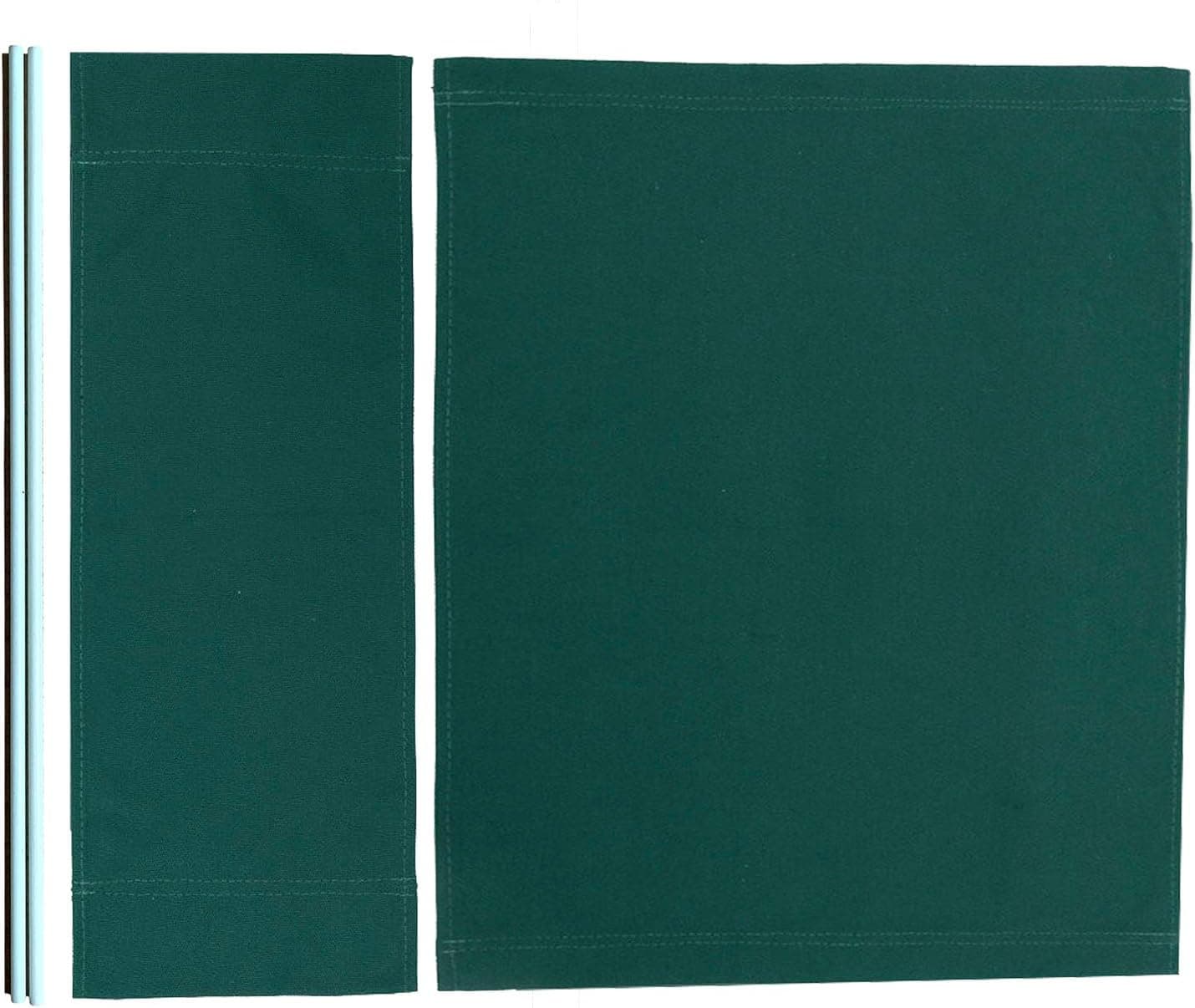 TBACW 1 Set (3pcs) Director Chair Canvas Replacement Cover Canvas Covers (with Fiberglass Director Chair Stick) for Directors Chairs Director Chair Replacement Canvas (Green)