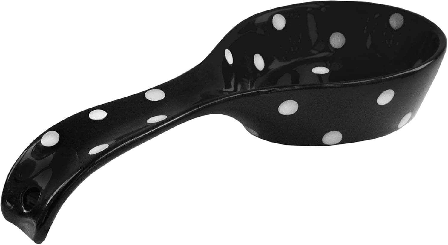 American Atelier Polka Dots Spoon Rest, Black
