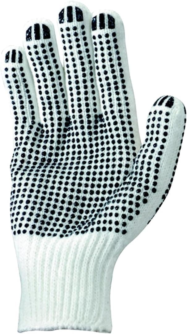Wells Lamont 520L Polyester Work Glove with Grip Dots, Large