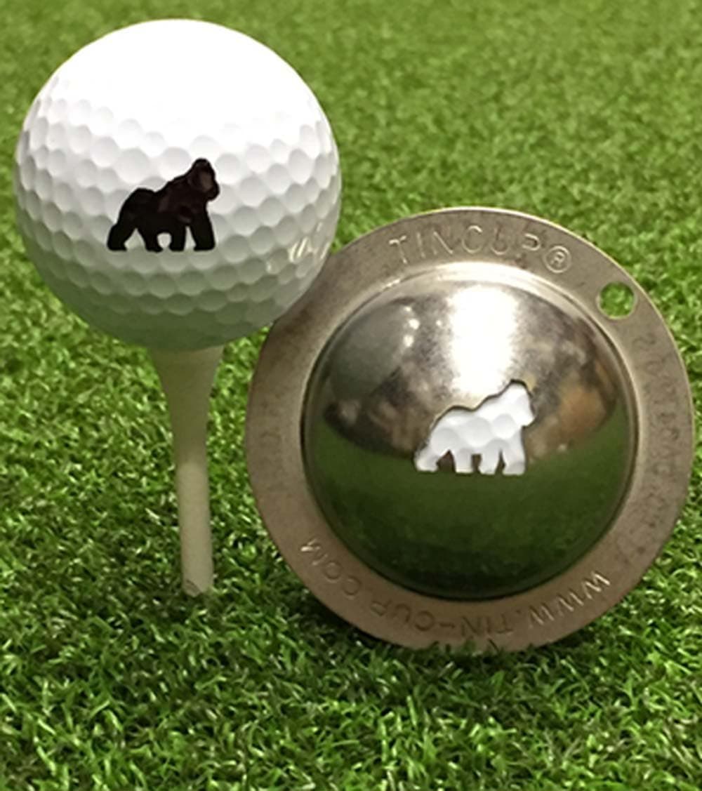 Tin Cup Gorilla Golf Ball Custom Marker Alignment Tool