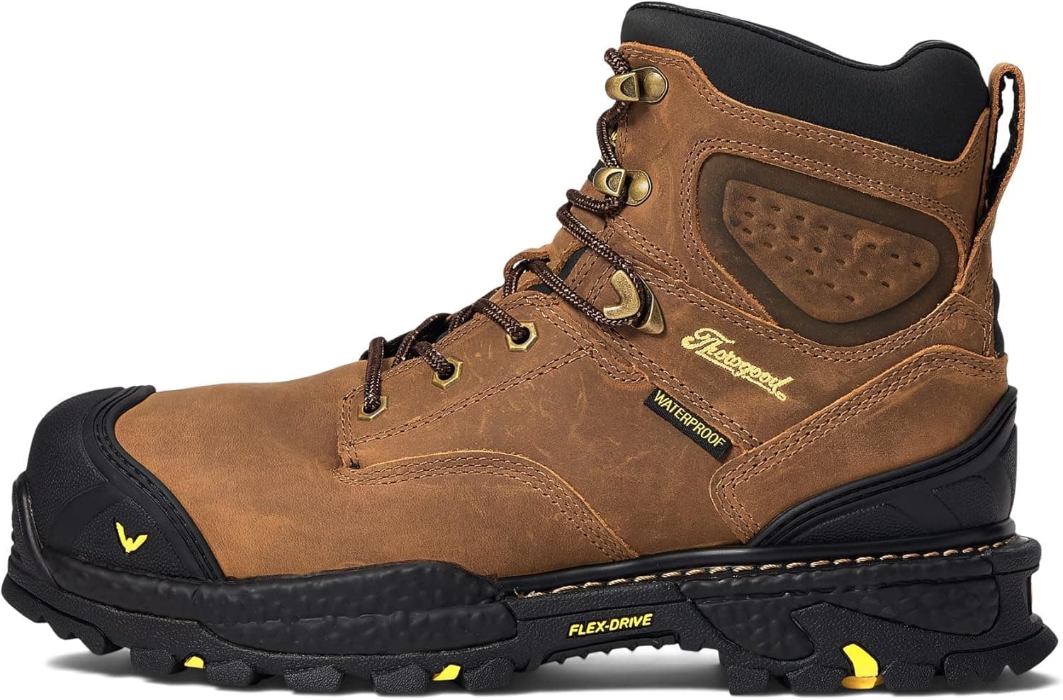 Thorogood Infinity FD 6” Waterproof Composite Toe Work Boots for Men Made with Premium Full-Grain Leather and Slip-Resistant Anti-Fatigue Outsole; EH Rated