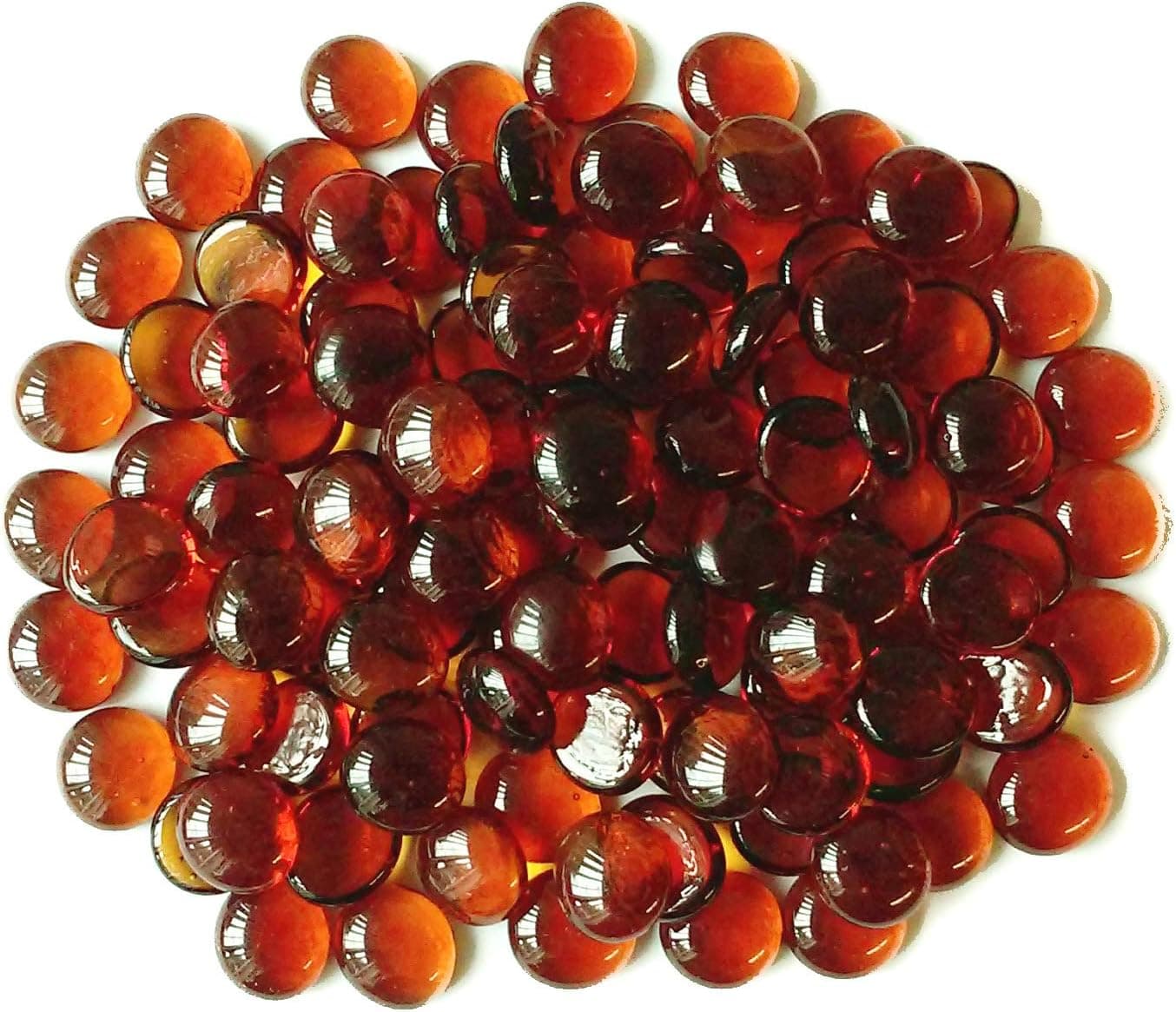 Miracolors - 1 LB Amber - Vase Fillers - Glass Gems