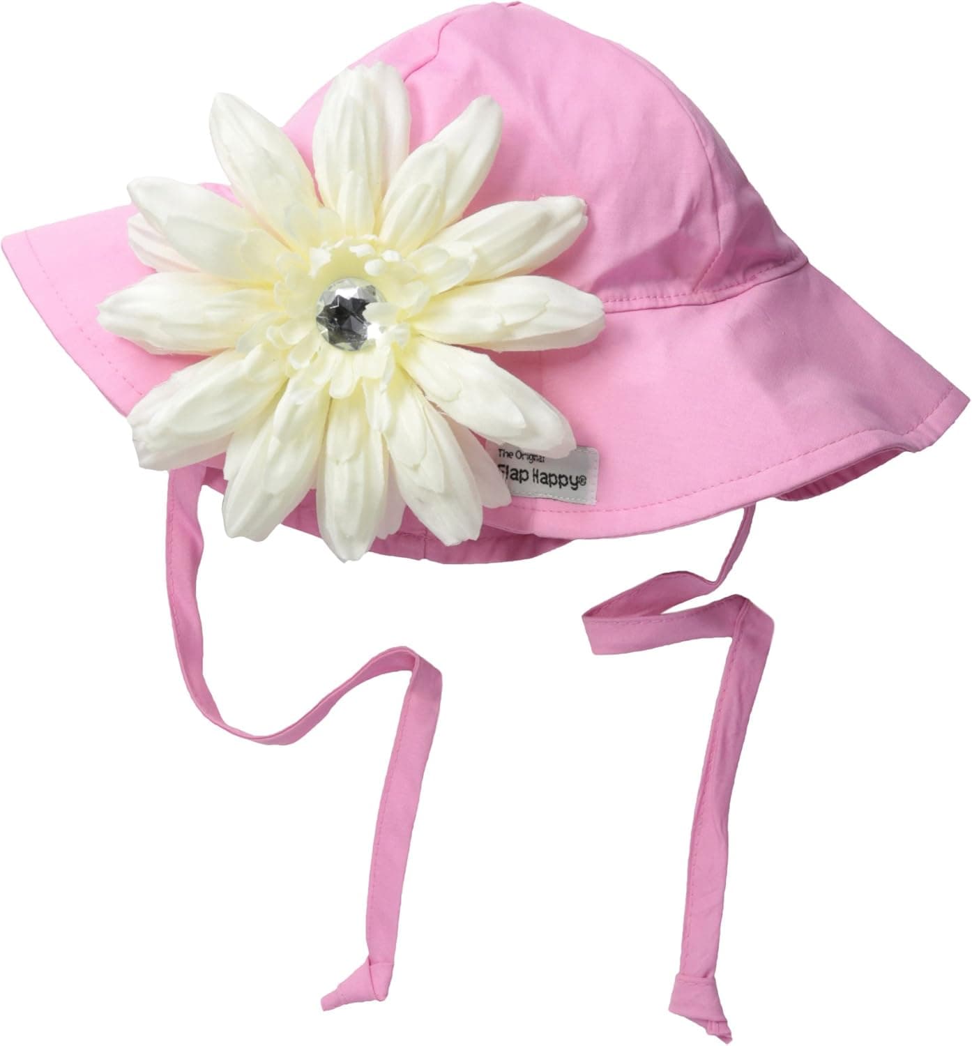 Flap Happy Baby Girls' Upf 50+ Floppy Hat with Flower
