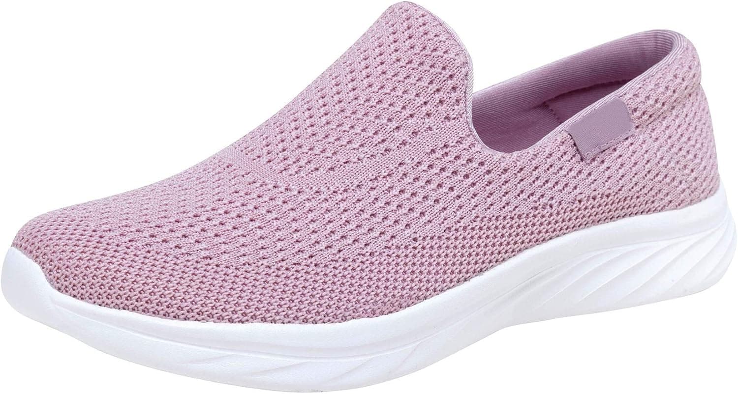 YILAN Women's Fashion Sneakers Breathable Sport Shoes (8, Tex Pink)