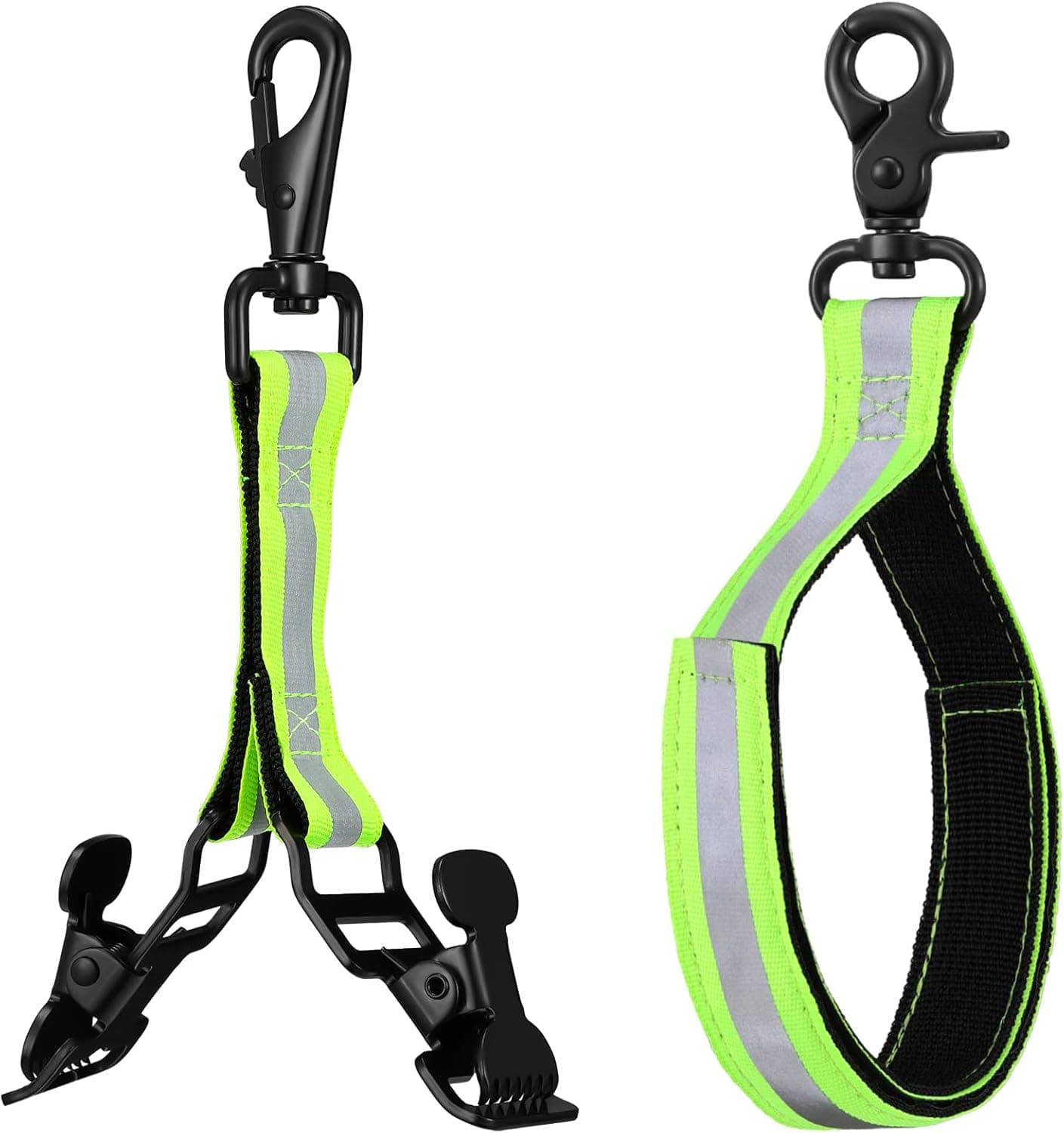 2 Pieces Firefighter Glove Strap with Reflective Trim Firefighting Glove Safety Strap