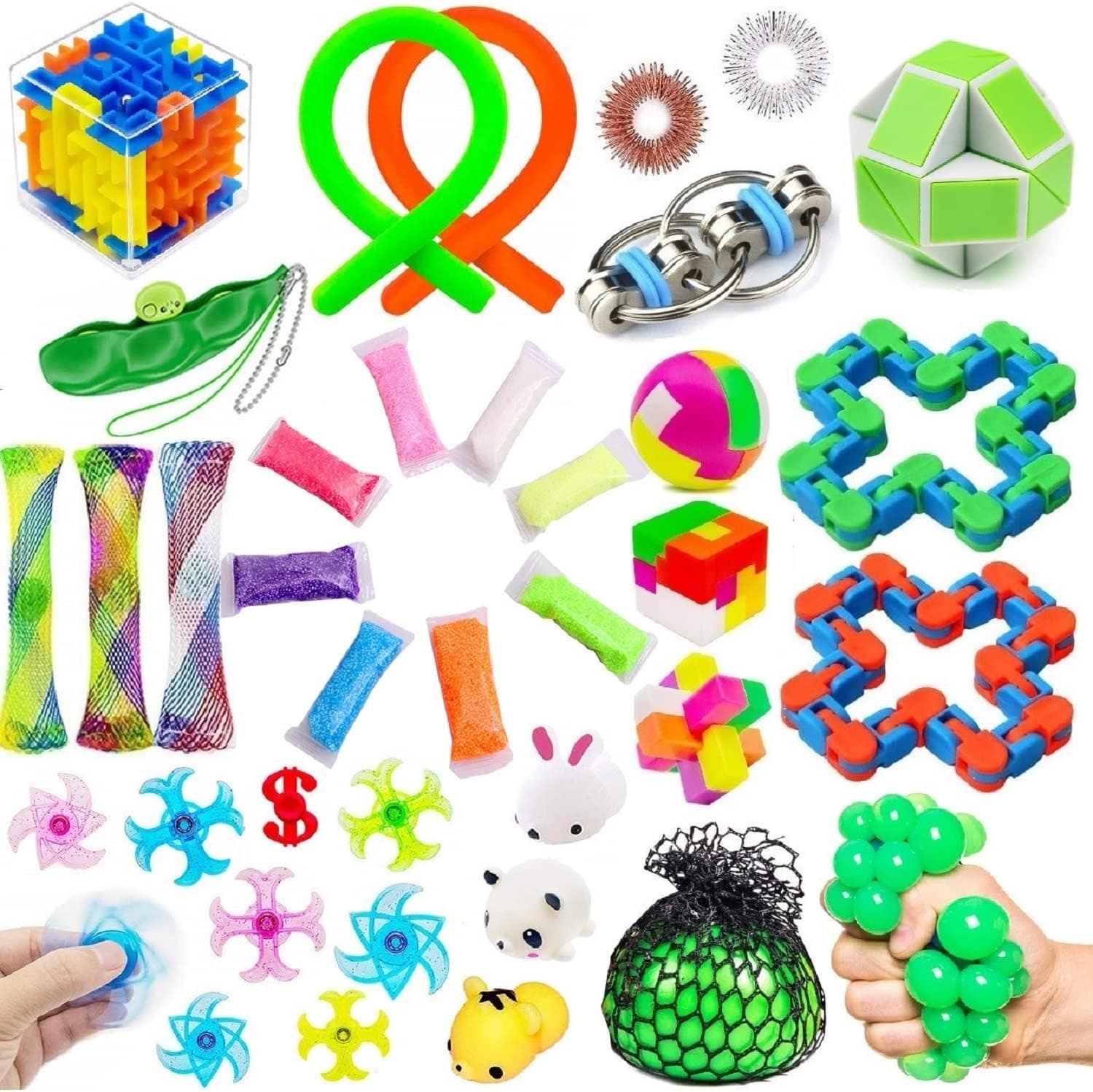 32 Pack Fidget Party Favors for Kids,Treasure Box Toys, Classroom Prizes,Treasure Chest Carnival Prizes,Pinata Goodie Bag Fillers,Stocking Stuffers