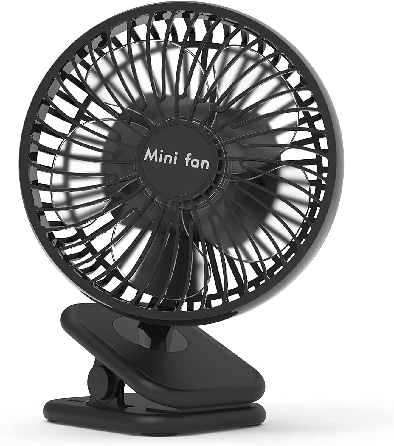 COMLIFE 6-inch Clip On Fan,10000mAh Battery Operated with Max 53H Work Hours for Power Outage, 4 Speeds, Fast Air Circulation, Quiet USB Desk Fan with Sturdy Clamp for Camping, Treadmill, Home Office