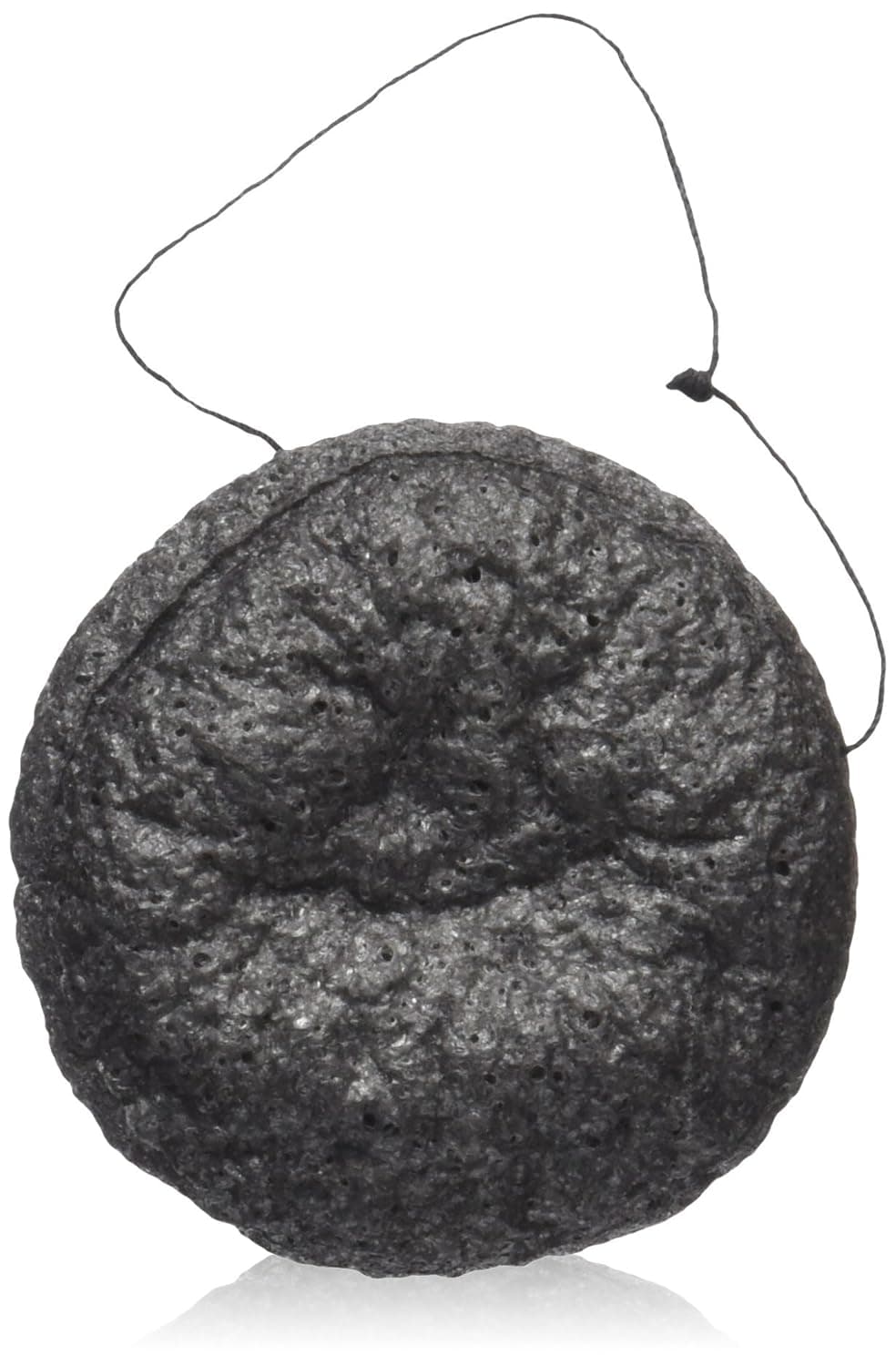 HUB Skin Care The Best Facial Cleanser Konjac Sponge Ocean5 with Konjac Fibre & Activated Charcoal, 100% Natural & Organic, Suitable for Oily, Acne-prone Skin, Black
