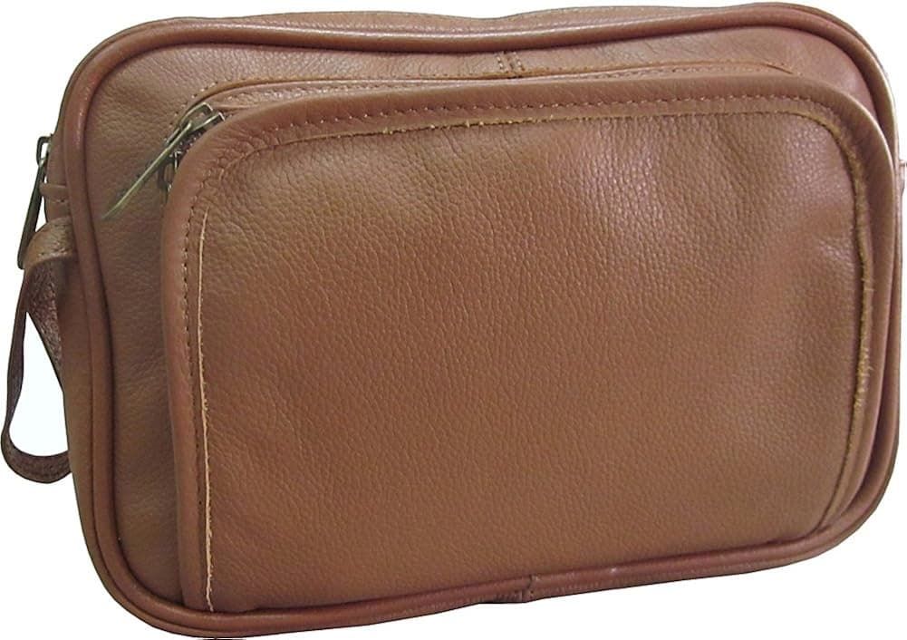 Amerileather Leather Travel Toiletry Bag (#25-02)