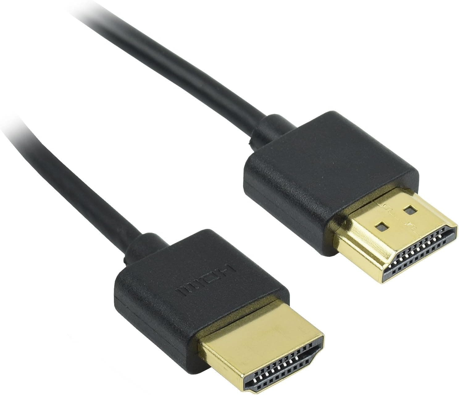 BuyCheapCables 2ft Super Thin/Ultra Slim HDMI Male-Male High Speed Cable w/Ethernet (2 Feet | 0.61m)