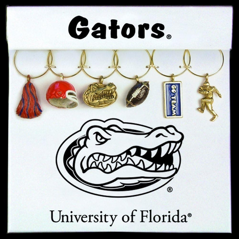 Wine Things University of Florida Painted Glassware Charms