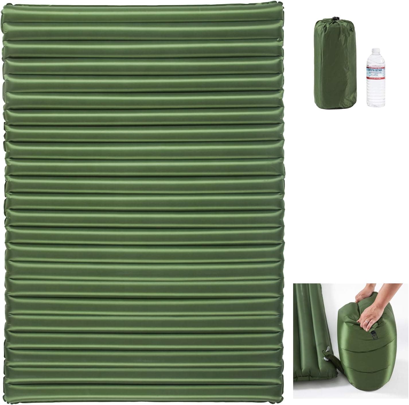 Sleepads Double Sleeping Pad - Inflatable Camping Air Mattress - Light and Compact - for Backpacking, Self-Driving Tour, Hiking, Tent
