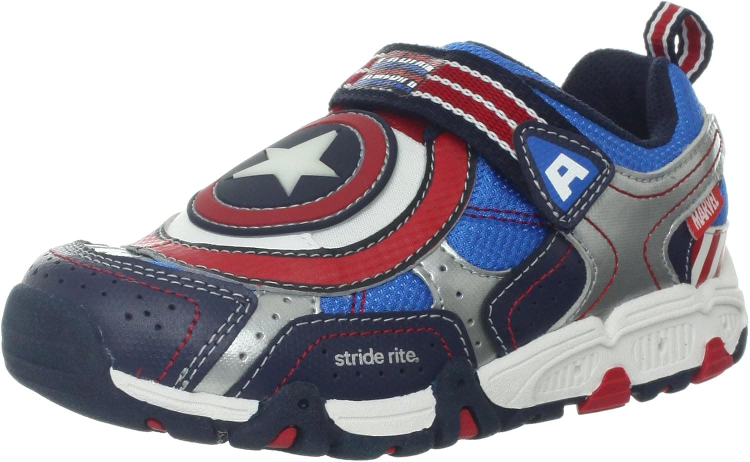 Stride Rite Captain America Light-Up Sneaker (Toddler)