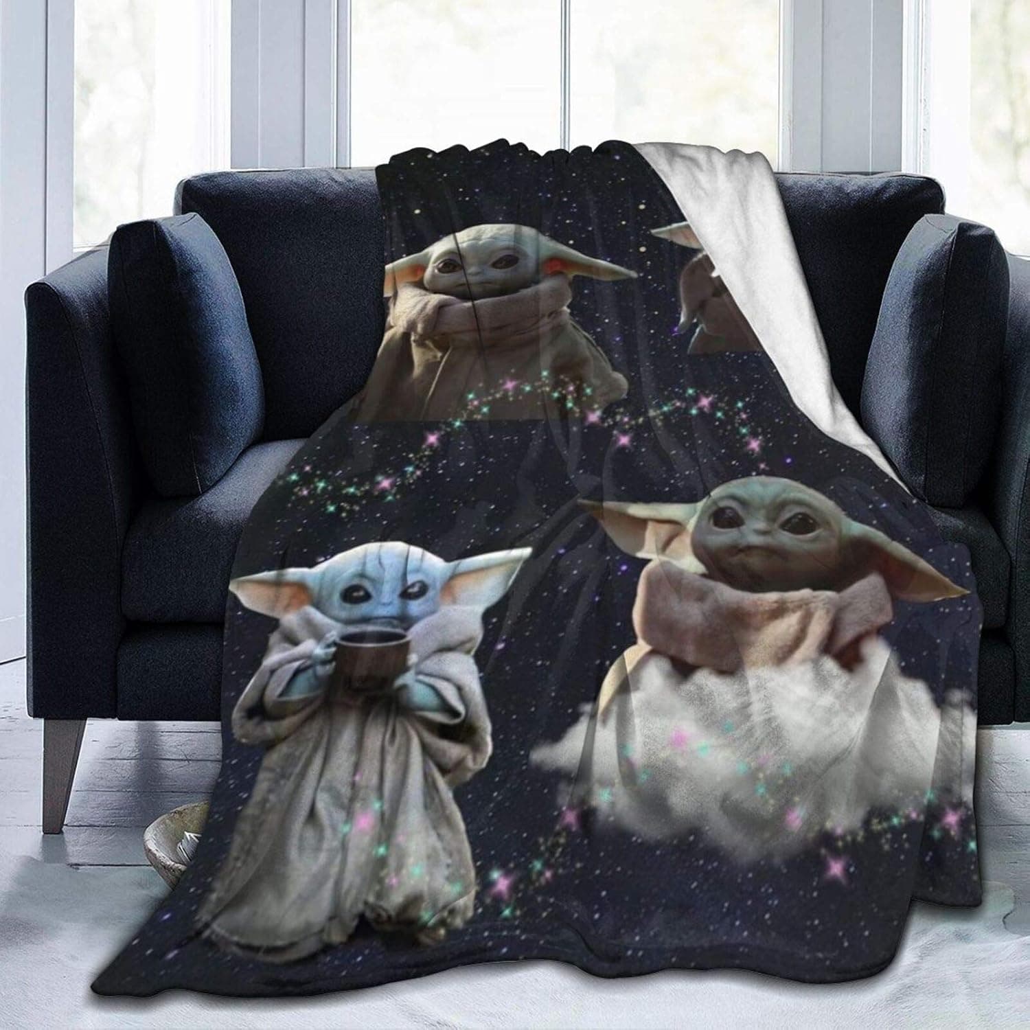 Baby Yoda Soft Weighted Blankets Throws Christmas Decorations Decorative 10-50"x40"