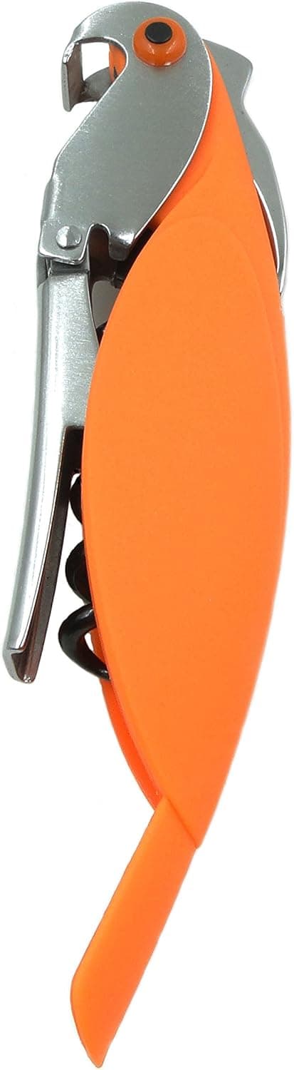 Tapp C. Parrot Shape Corkscrew Wine Opener (Orange)