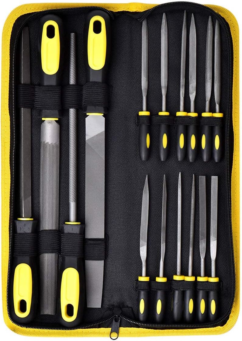 Alloy Steel File Set 16Pcs with Carry Case for for Woodwork and Metal