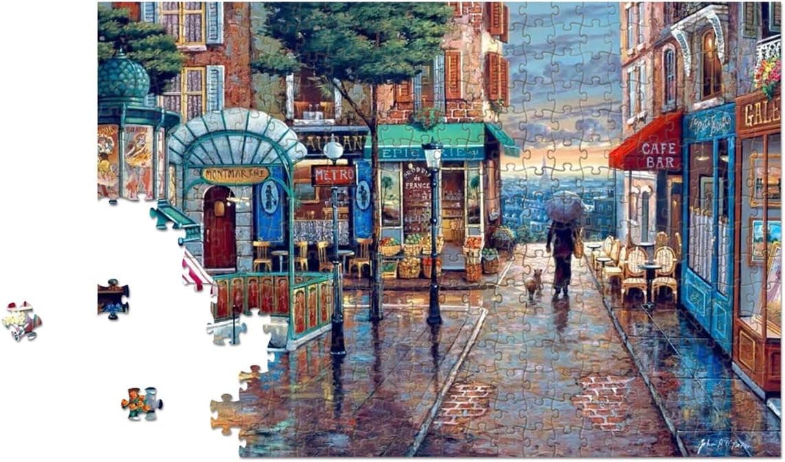 Mceal Wooden Jigsaw Puzzle 1000 Piece - Rainy Day in Paris