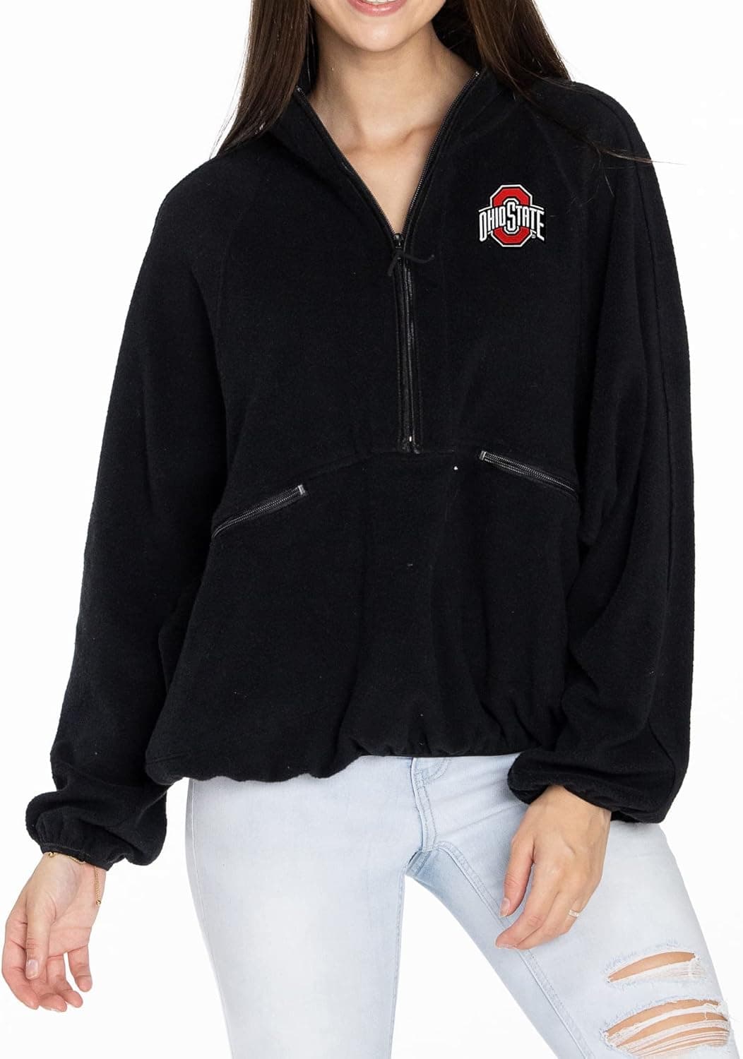 Flying Colors Womens NCAA Collection | Quarter Zip Pullover