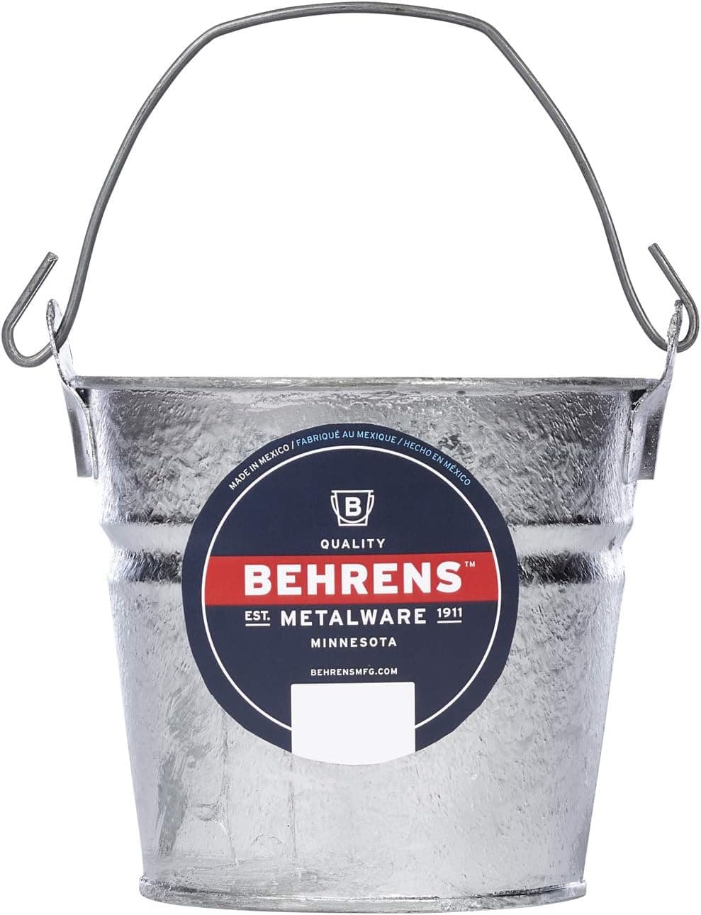Behrens 1202 Hot-Dipped Galvanized Steel Utility Pail, 2-Quart, Silver